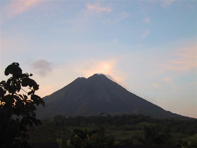 Smoking volcano