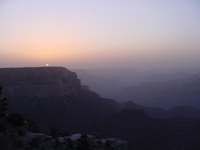 Sunset over Grand Canyon