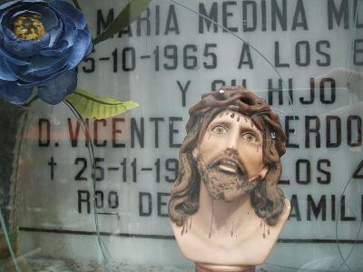 really scary Jesus statuette