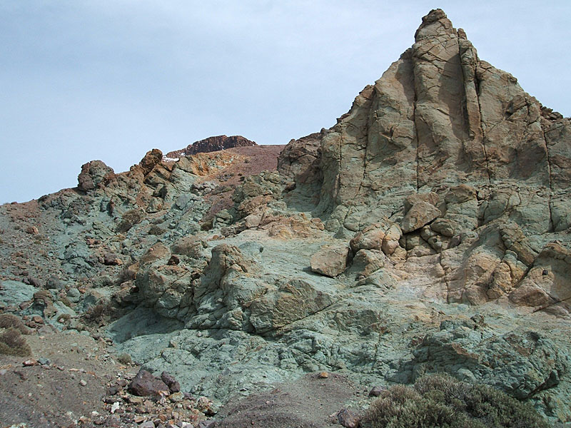 green rock layer