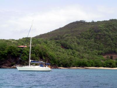 Our Boat - Bequia Harbor