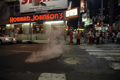 Ever wondered if manholes in NYC actually smoked, they do