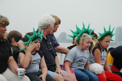 On the ferry to Statue of Libery