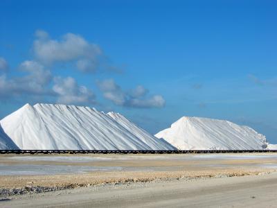 salt piles