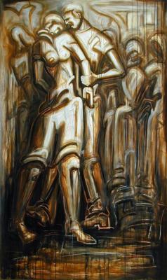 Eve and the Snake .                        84 x 50