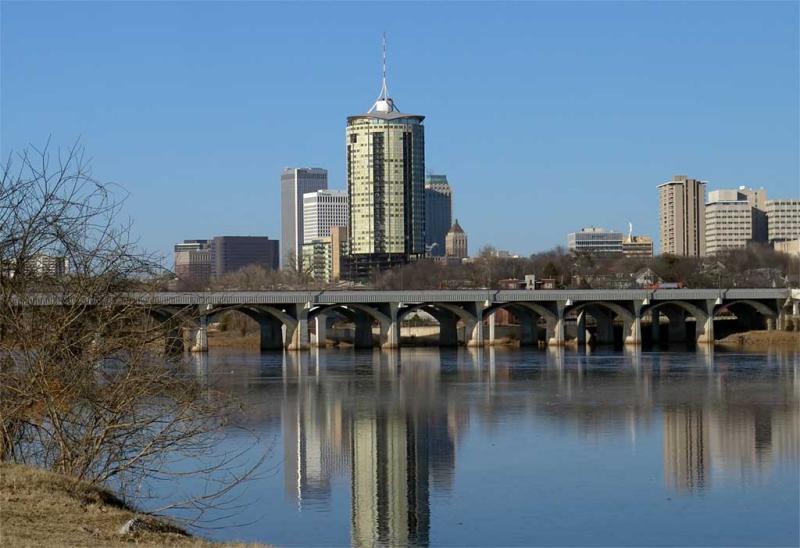 University Club tower from West Bank park