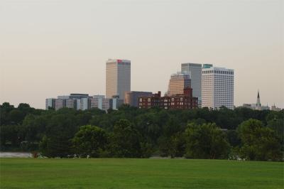 Downtown from Tulsa Rowing Club