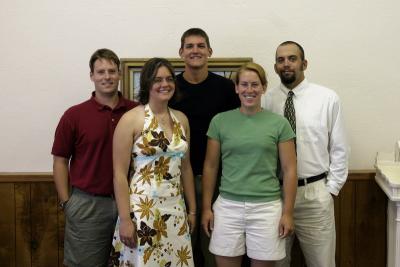The five grandkids: Lawrence, Bridget, Brett, Sara, Nick