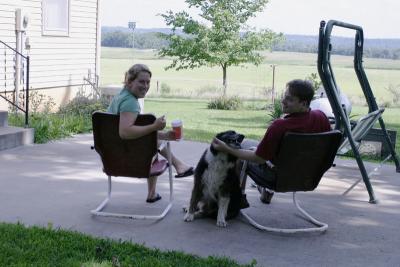 Sara, Sam (dog), Lawrence