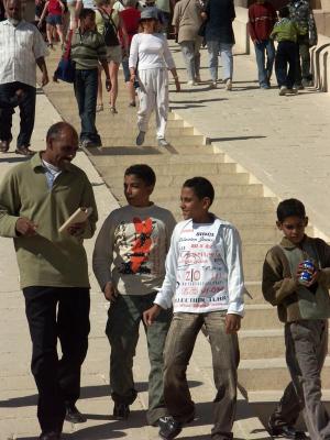 School kids at Hatsheput Temple