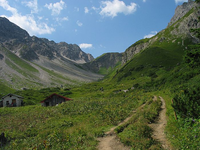 Kleinwalsertal - Wanderung Fiderepasshtte