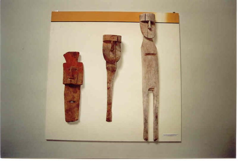 Chachapoya artefacts in Leymebamba museum