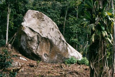 Side view of the White Rock