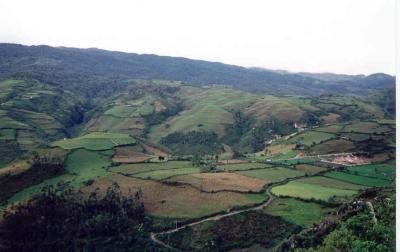 Leymebamba with the new Mallqui museum to the right