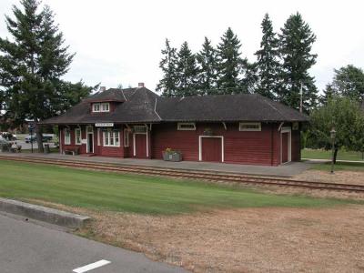 The train station.