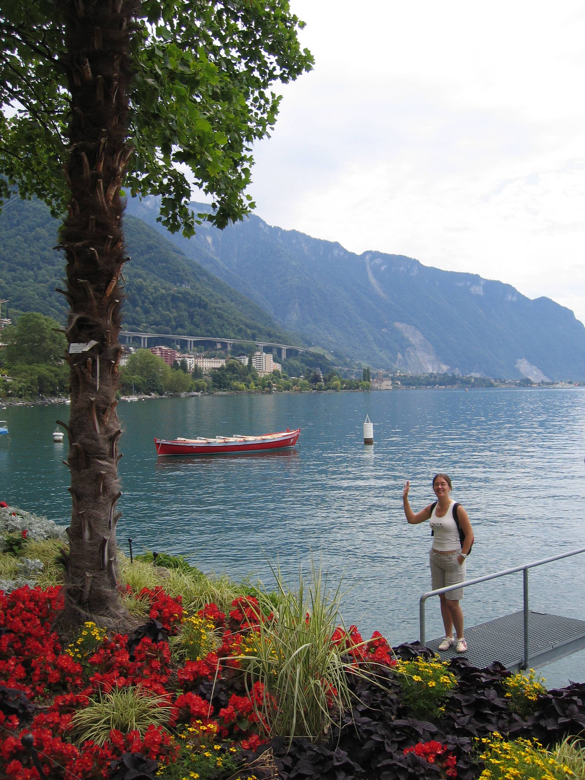 walking in Montreaux, the Swiss Riviera