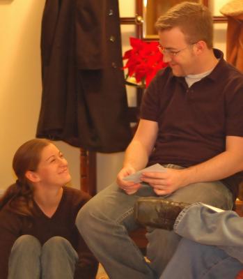 Kim & Aaron at Christmas 2004