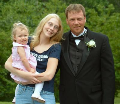 Brandy, her dad and my daughter