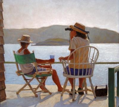 29. Monhegan Porch. 17 x 19