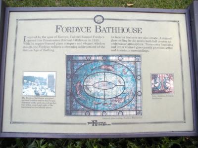 9-25-2003 Hot Springs, Ar. Fordyce Bathhouse infomation.JPG