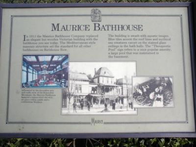 9-25-2003 Hot Springs, Ar. Maurice Bathhouse information.JPG