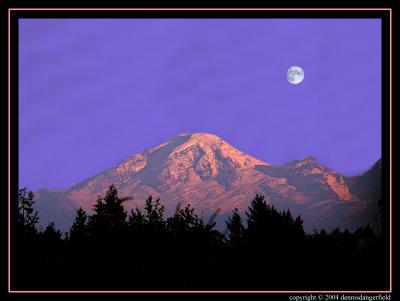 Moonrise - Sunset by Dennis Dangerfield