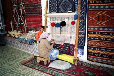 Inside carpet shop