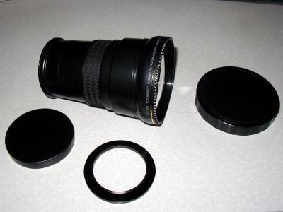 DCR-2020Pro with 52 mm adapter ring