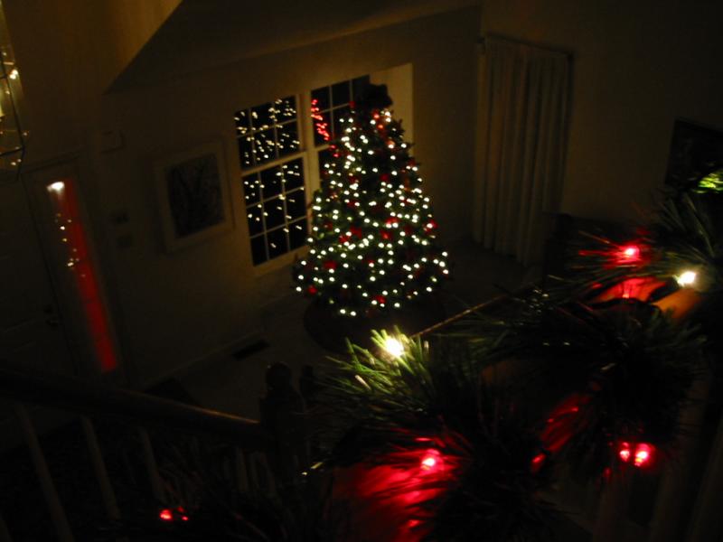 Foyer At Christmas