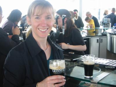Deb at Guinness Brewery