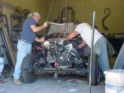 building a car at the Chevrolet custom car builder
