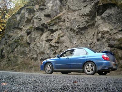 Note to self: Don't drive fast off of pavement until you've gone to Rally school