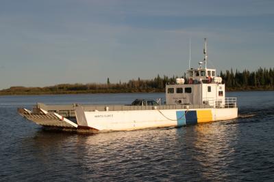 the Manitou Island II is the ferry running between Moosonee and Moose Factory Island