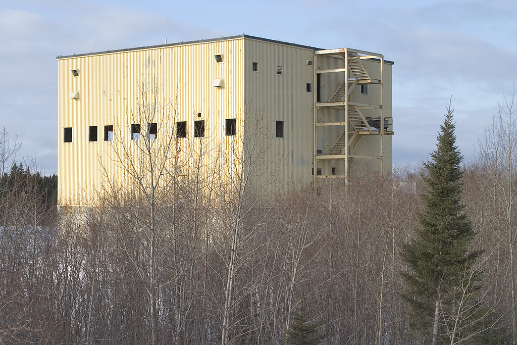 Rear of base for former radome