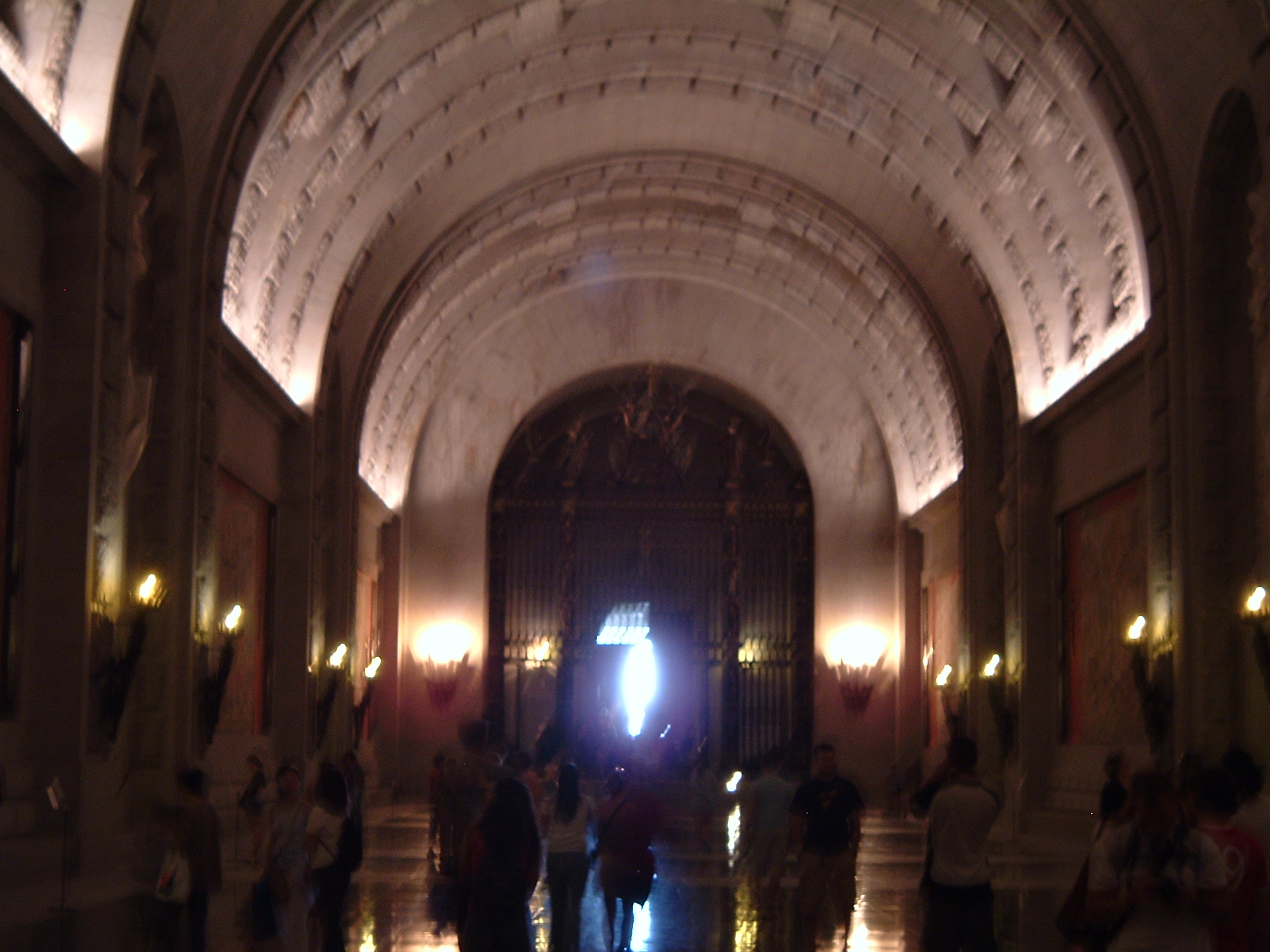 facing toward entrace away from catherdal in the valley of the fallen