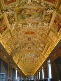 The Ceiling in the Map room in the Vatican  Museum