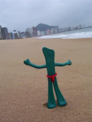 Gumby arrives in Brazil!