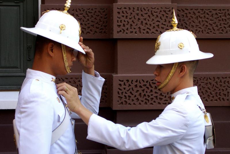 Changing of the Guard, Royal Palace, Bangkok, Thailand, 2000