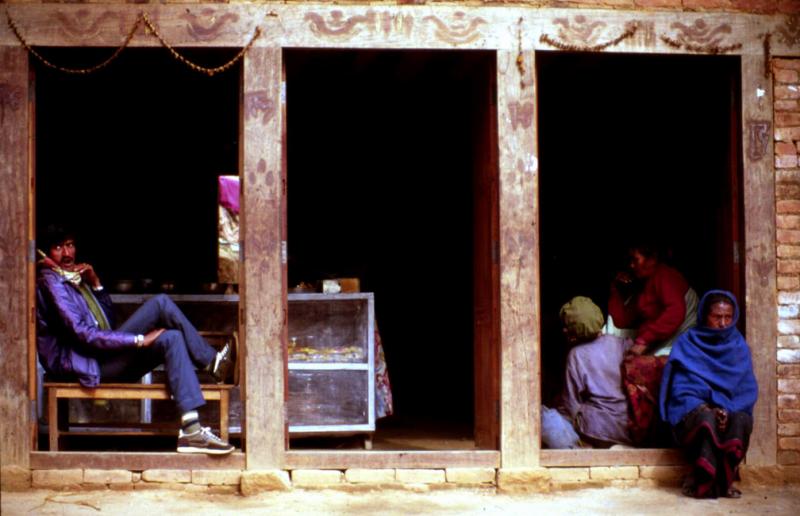 Minding the Store, Pokhara, Nepal, 1988