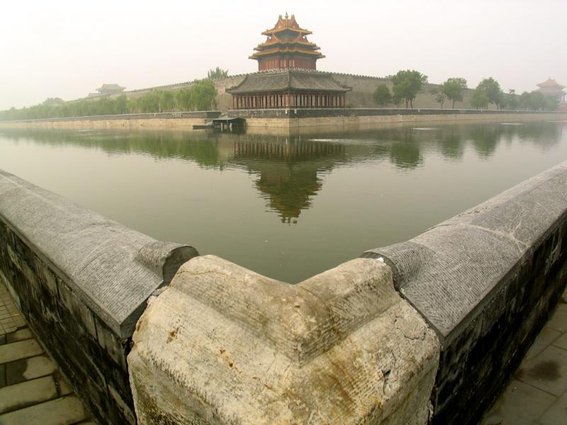 Forbidden City moat, Beijing, China, 2004