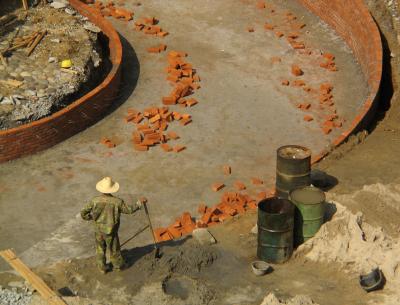 Bricklayer, Three Gorges Dam Project, Sandouping, China, 2004