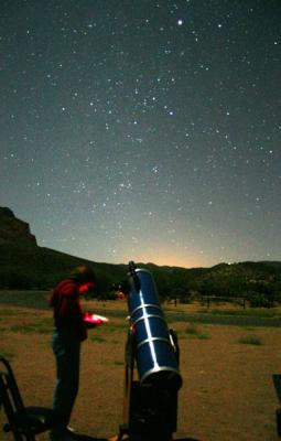 Observing at Picketpost Mtn., AZ, 2003