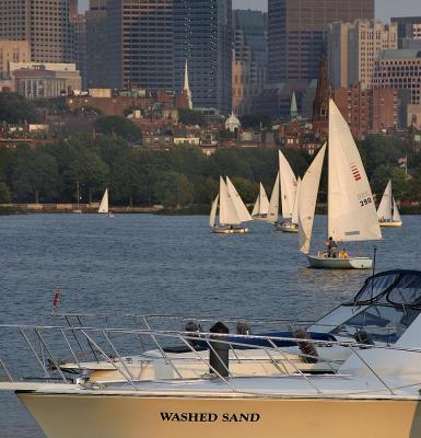 Yacht Club on Charles River, Boston, MA