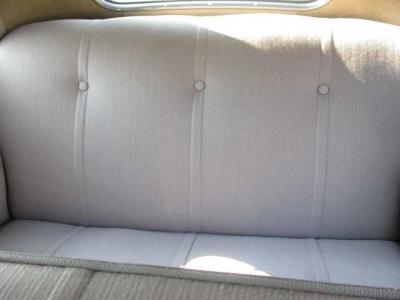 Rear seat (top of front seat is at bottom of photo)