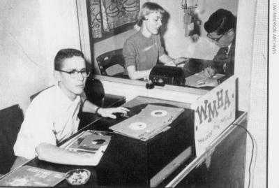 UW Archives Photo. George Schneidewind, who later worked for WHA-TV.