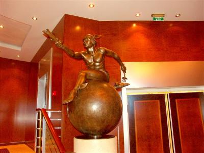 Achilles - One of the many statues onboard ship