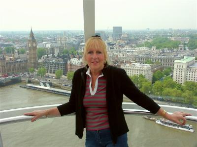 Rene on the London Eye