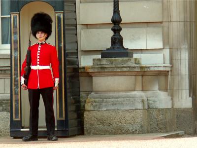 Sentry at Buckingham Palace