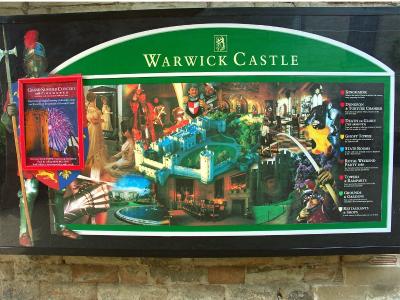 Warwick Castle Signboard