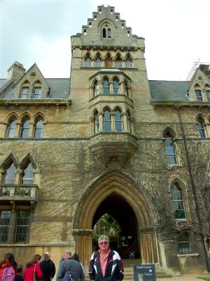 Dave standing outside  College in Oxford